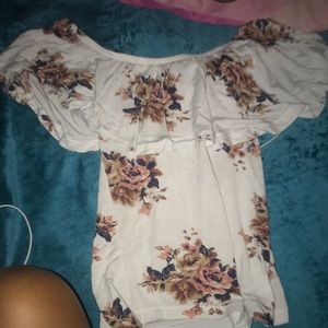 Shirt wit flowers in it